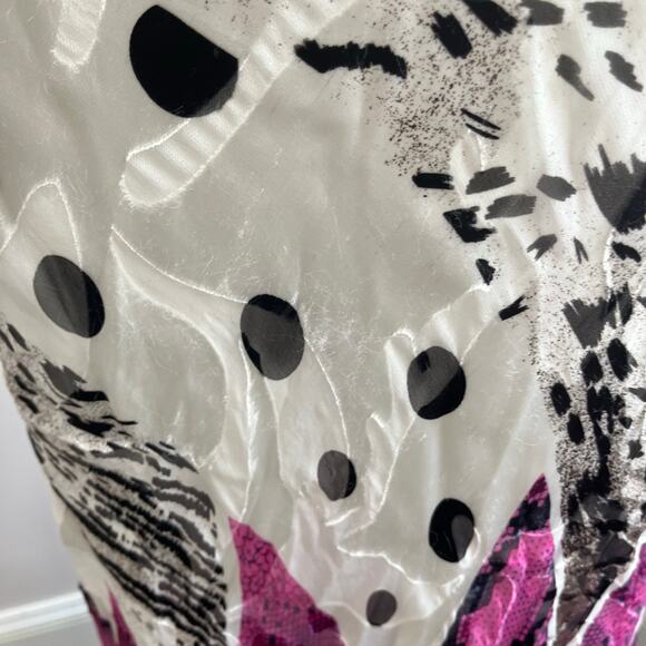 Dave & Johnny Silk One Shoulder Beaded Formal Evening Maxi Gown Y2K 4 - Picture 9 of 9